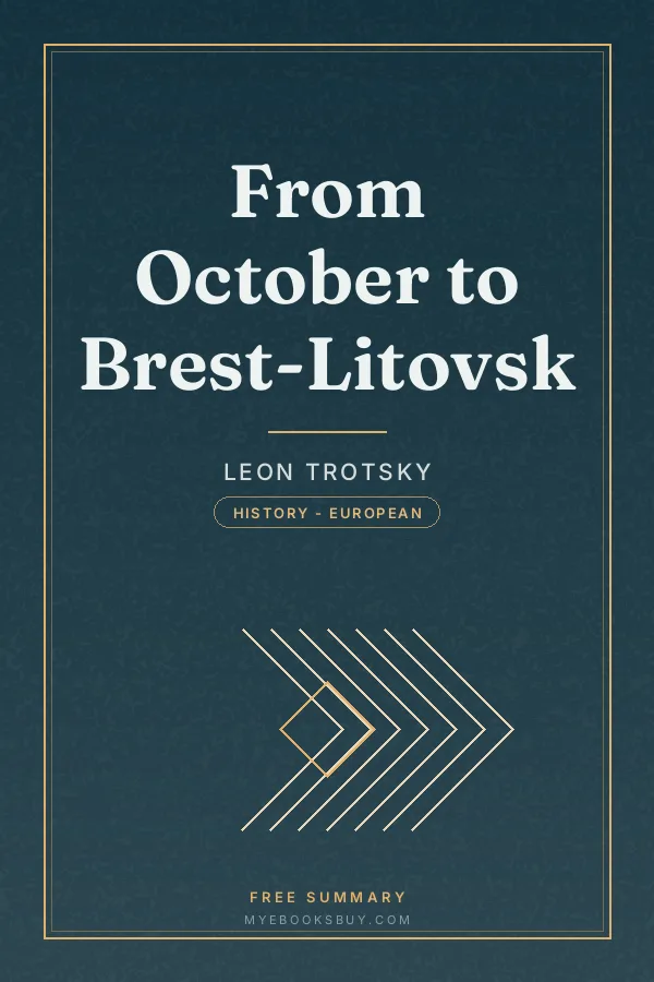 Cover of From October to Brest-Litovsk