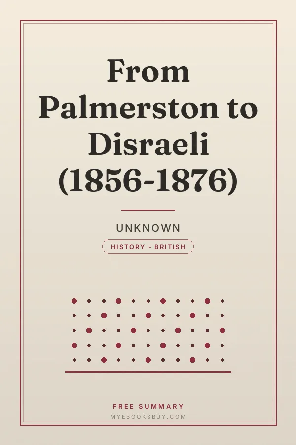 Cover of From Palmerston to Disraeli (1856-1876)
