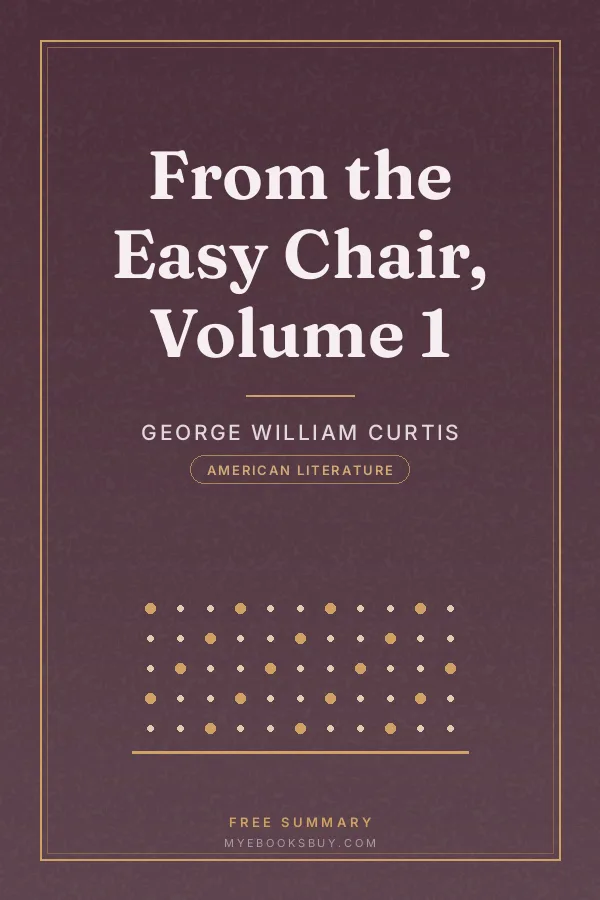 Cover of From the Easy Chair, Volume 1