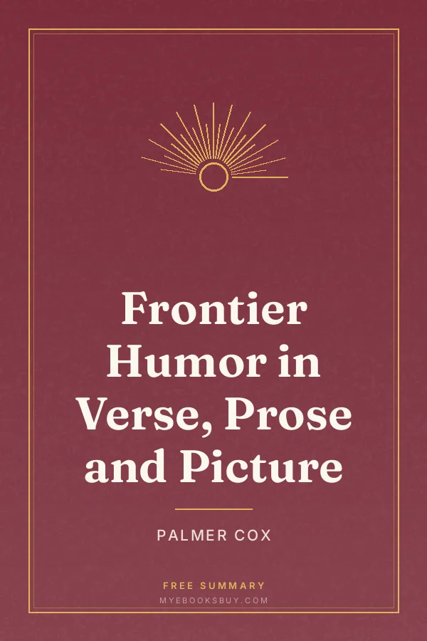 Cover of Frontier Humor in Verse, Prose and Picture