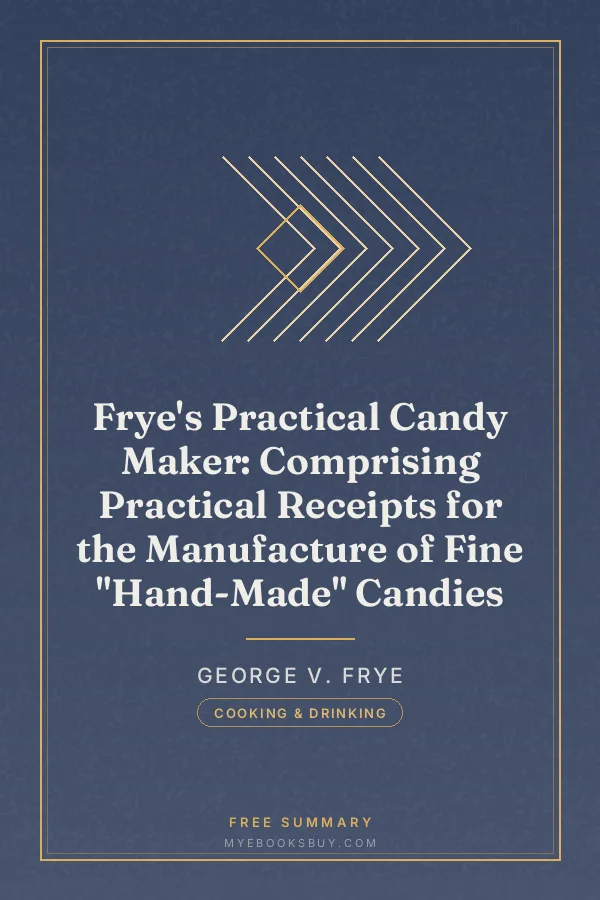 Cover of Frye's Practical Candy Maker: Comprising Practical Receipts for the Manufacture of Fine "Hand-Made" Candies