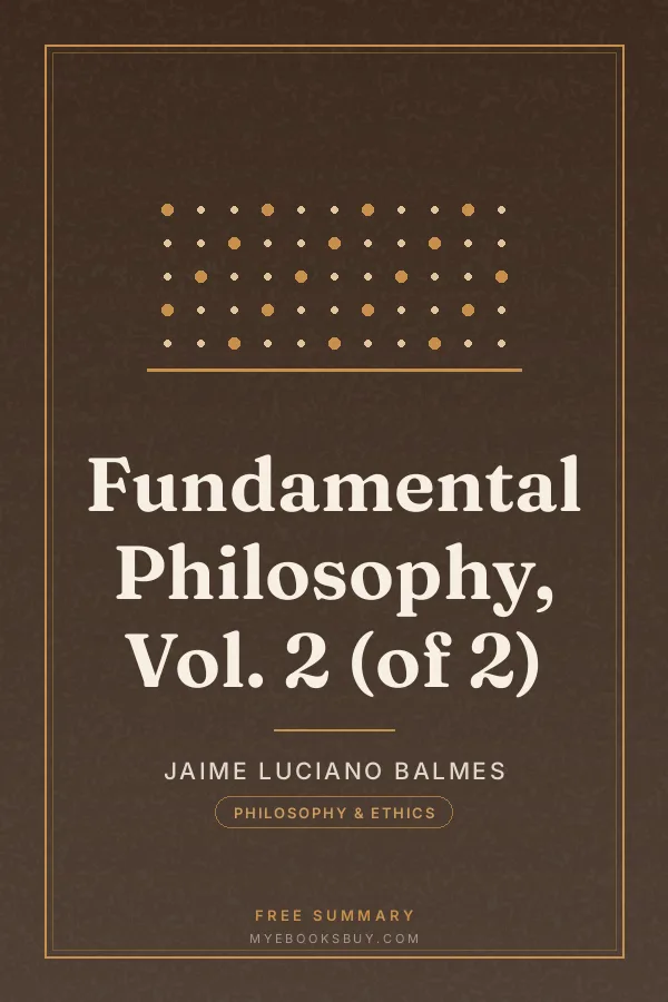 Cover of Fundamental Philosophy, Vol. 2 (of 2)