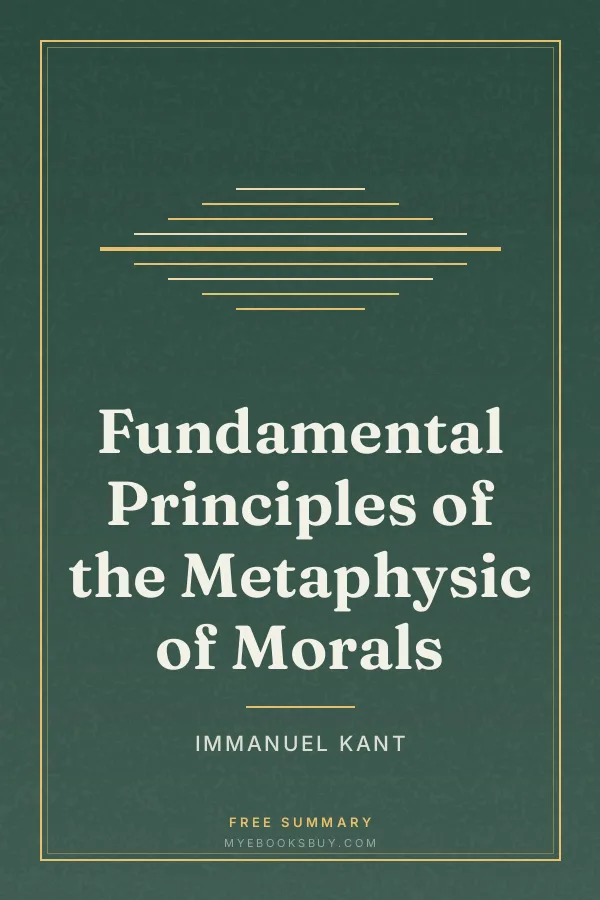Cover of Fundamental Principles of the Metaphysic of Morals