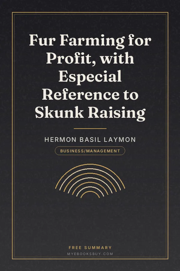 Cover of Fur Farming for Profit, with Especial Reference to Skunk Raising