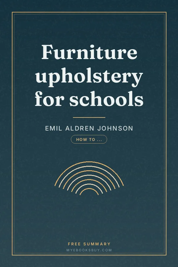 Cover of Furniture upholstery for schools