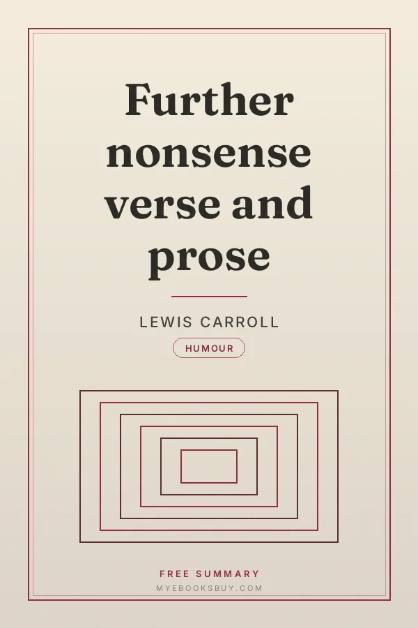 Cover of Further nonsense verse and prose