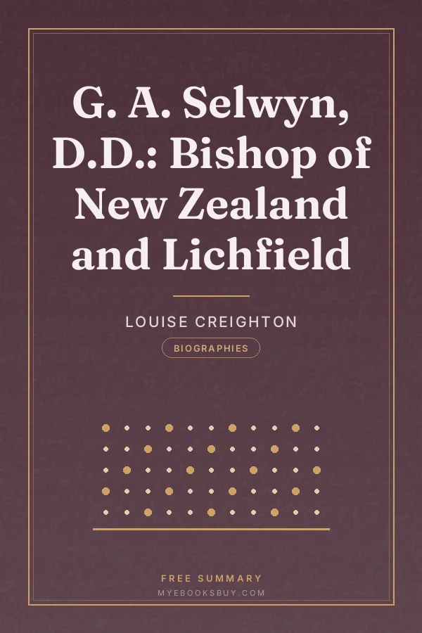 Cover of G. A. Selwyn, D.D.: Bishop of New Zealand and Lichfield