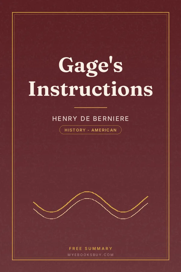 Cover of Gage's Instructions