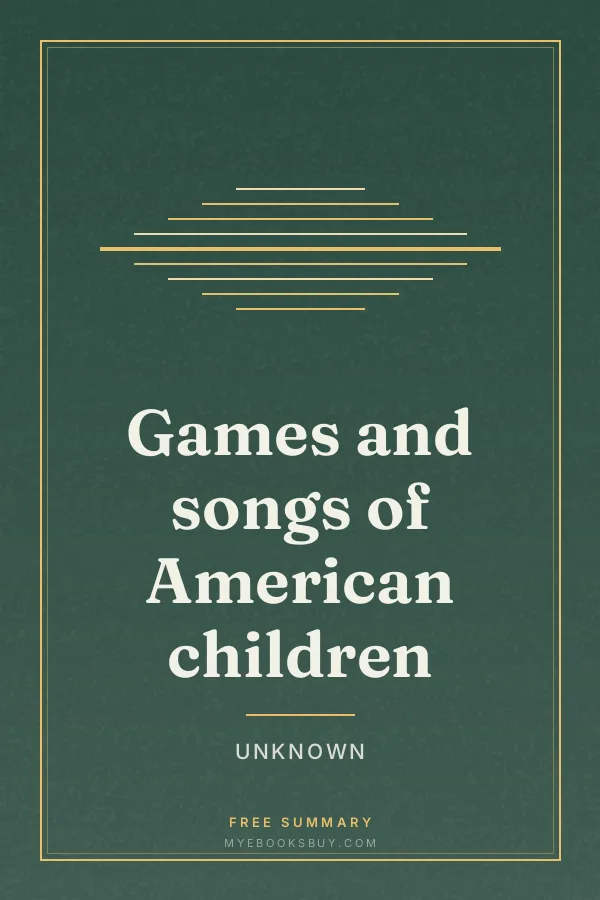 Cover of Games and songs of American children