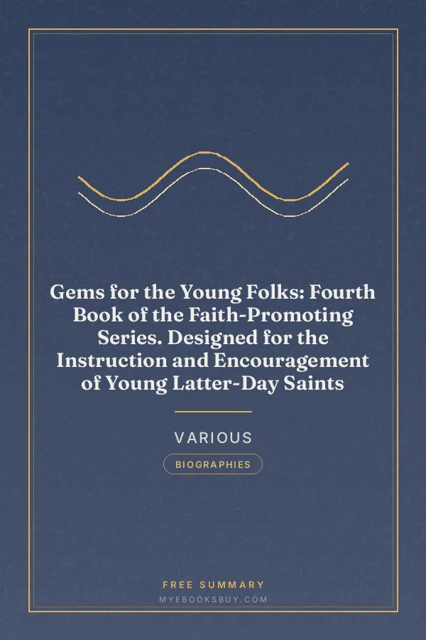 Cover of Gems for the Young Folks: Fourth Book of the Faith-Promoting Series. Designed for the Instruction and Encouragement of Young Latter-Day Saints
