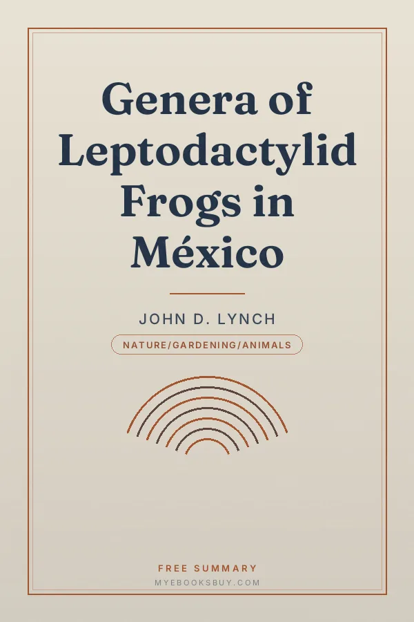 Cover of Genera of Leptodactylid Frogs in México