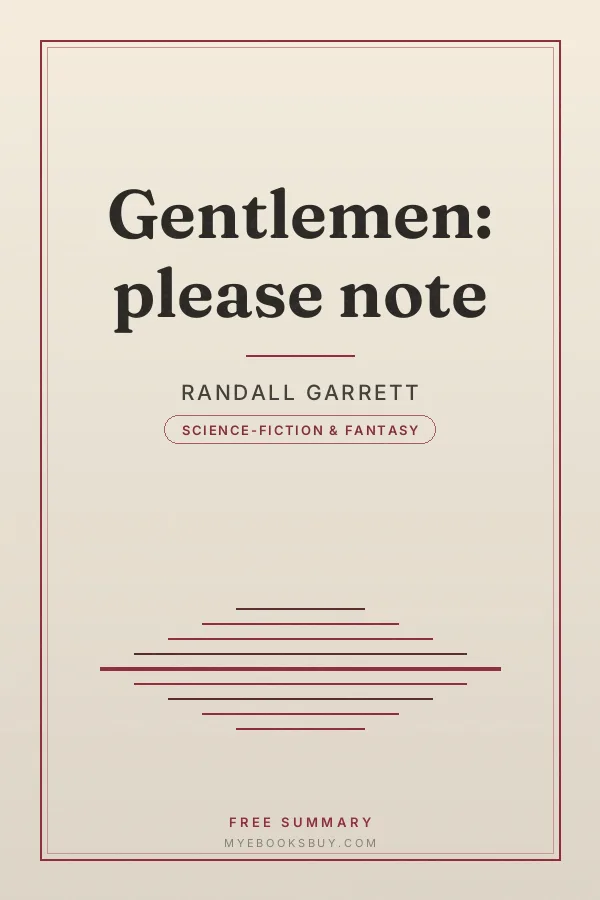Cover of Gentlemen: please note