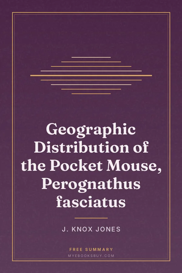 Cover of Geographic Distribution of the Pocket Mouse, Perognathus fasciatus