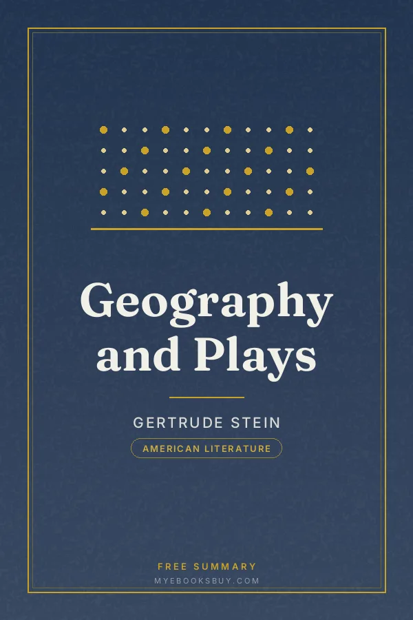 Cover of Geography and Plays