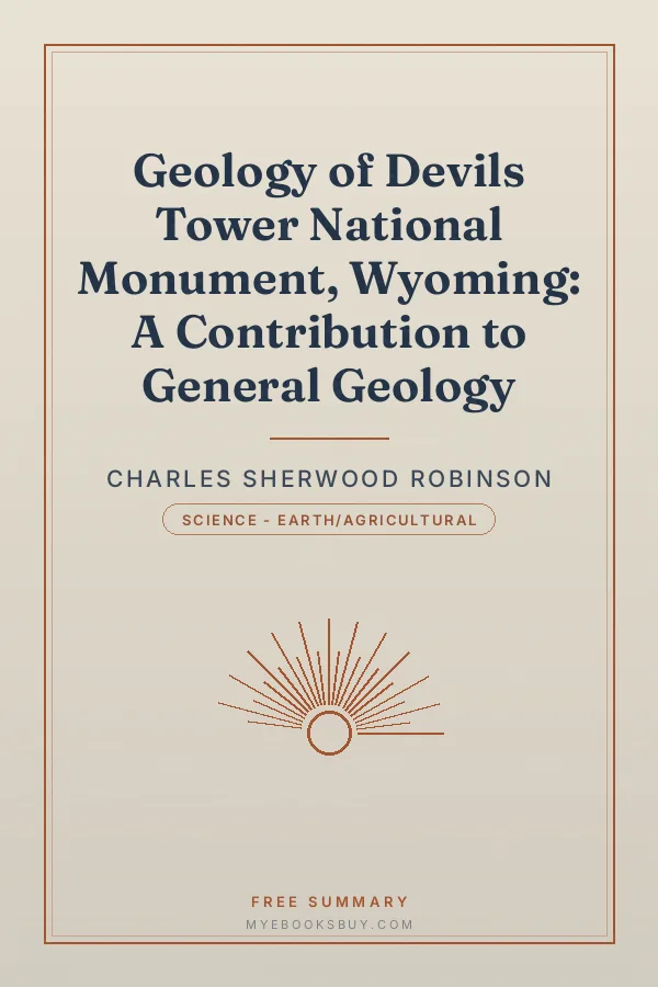 Cover of Geology of Devils Tower National Monument, Wyoming: A Contribution to General Geology