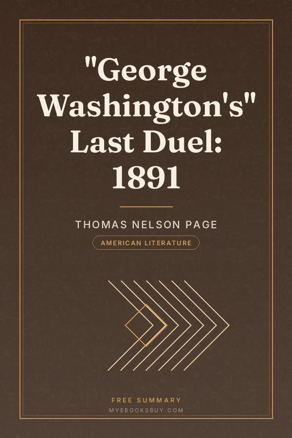 Cover of "George Washington's" Last Duel: 1891
