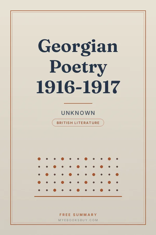 Cover of Georgian Poetry 1916-1917