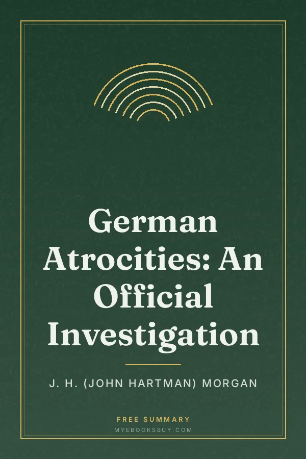 Cover of German Atrocities: An Official Investigation