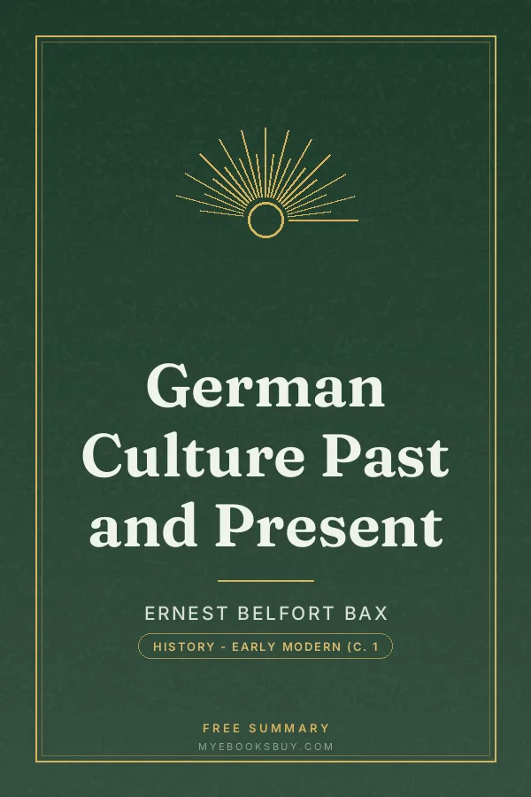 Cover of German Culture Past and Present