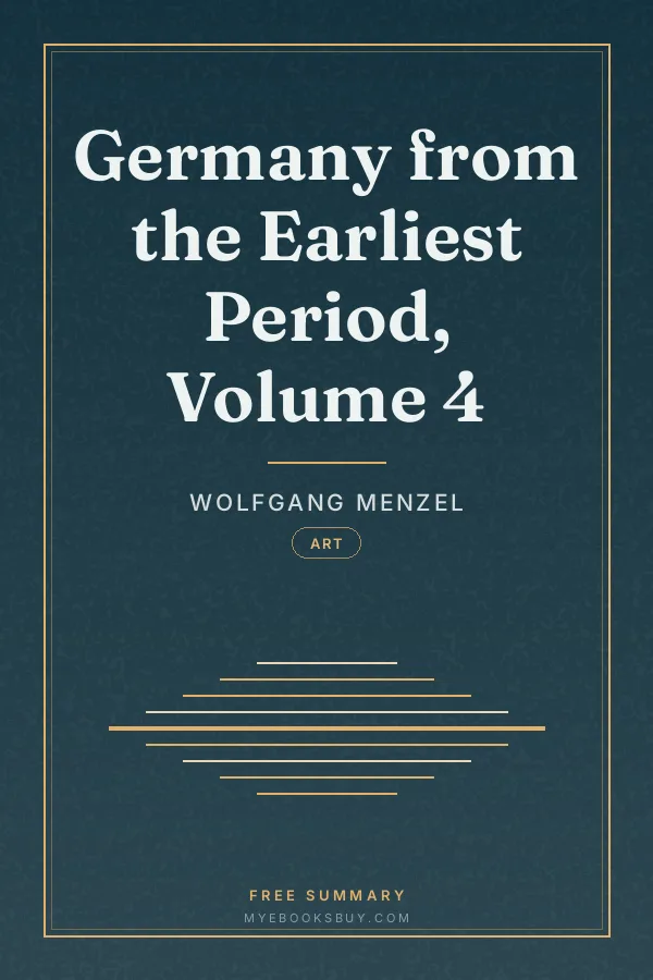 Cover of Germany from the Earliest Period, Volume 4