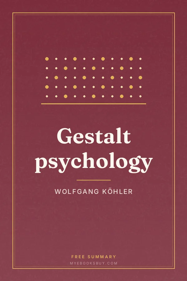 Cover of Gestalt psychology