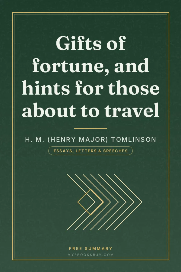 Cover of Gifts of fortune, and hints for those about to travel