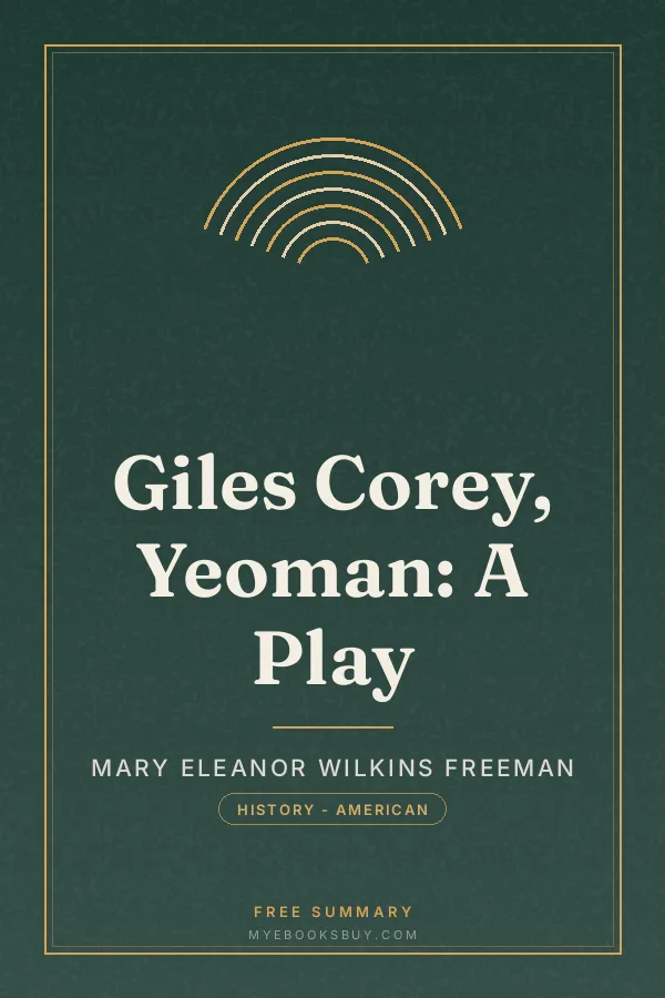 Cover of Giles Corey, Yeoman: A Play
