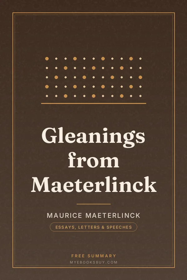 Cover of Gleanings from Maeterlinck