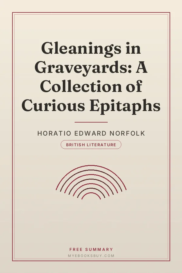 Cover of Gleanings in Graveyards: A Collection of Curious Epitaphs