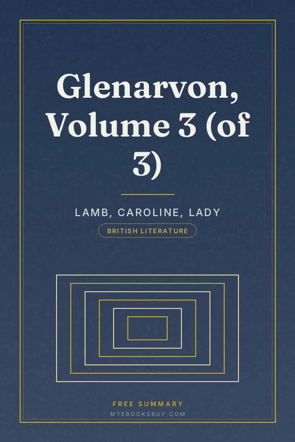 Cover of Glenarvon, Volume 3 (of 3)