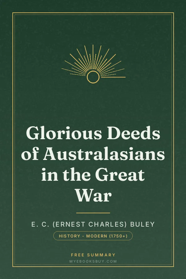 Cover of Glorious Deeds of Australasians in the Great War