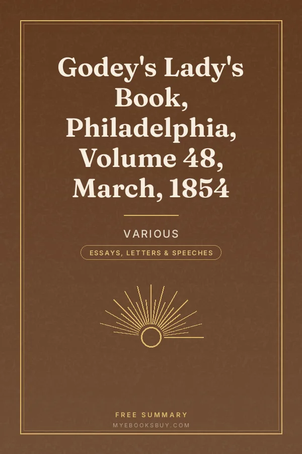 Cover of Godey's Lady's Book, Philadelphia, Volume 48, March, 1854