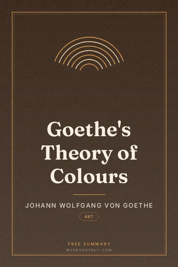 Cover of Goethe's Theory of Colours