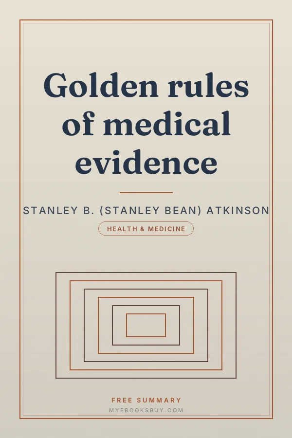 Cover of Golden rules of medical evidence