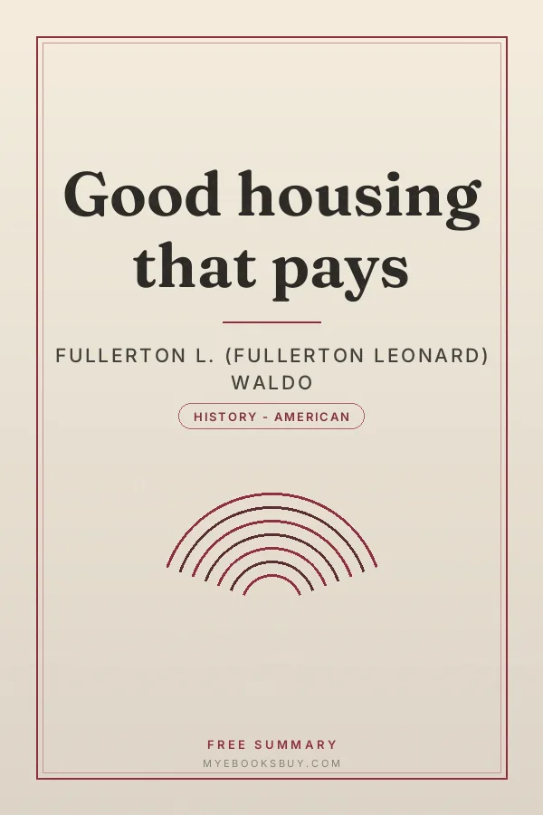 Cover of Good housing that pays