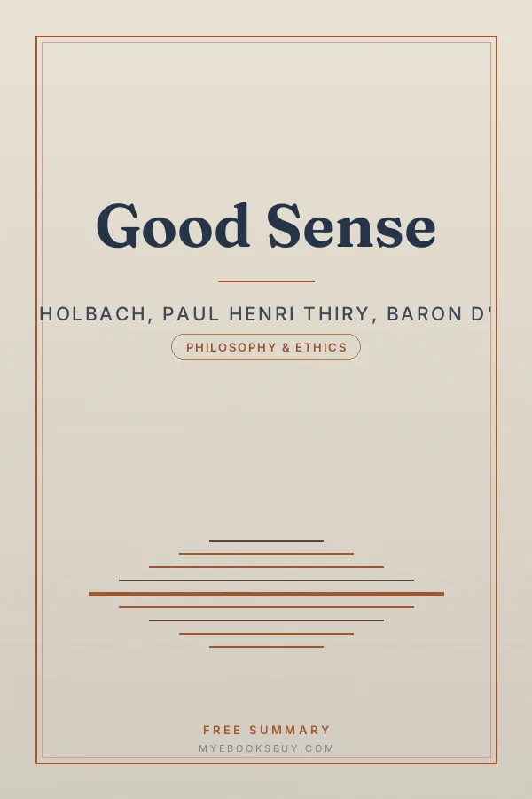Cover of Good Sense