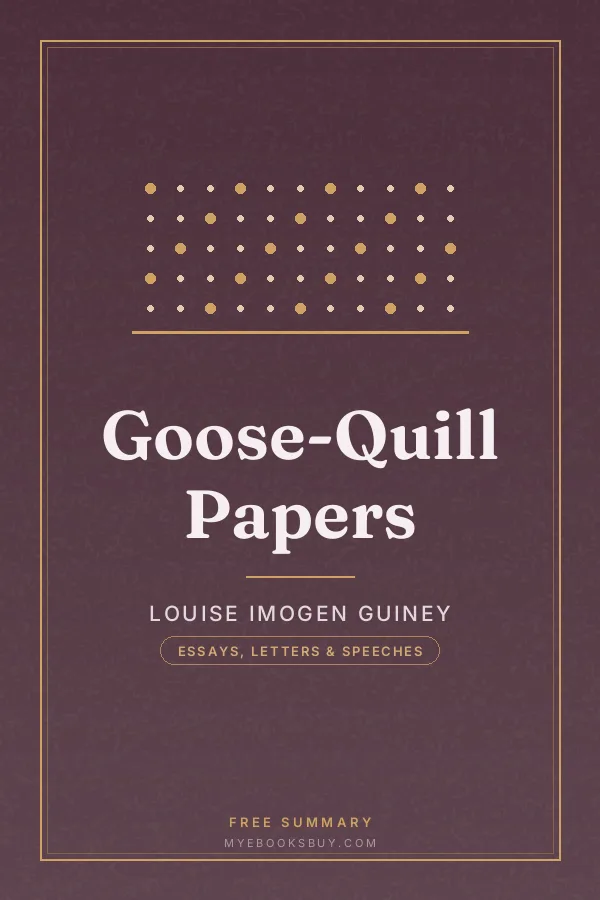 Cover of Goose-Quill Papers