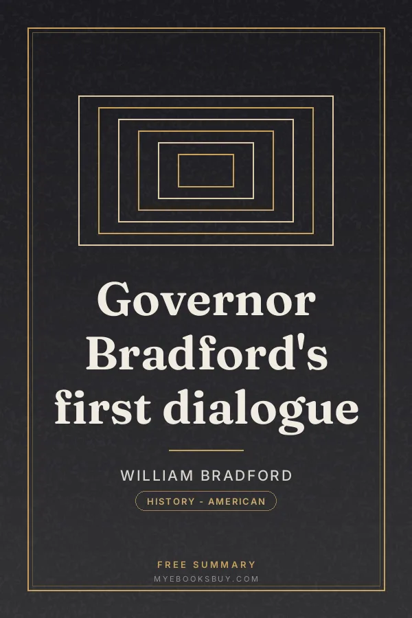 Cover of Governor Bradford's first dialogue