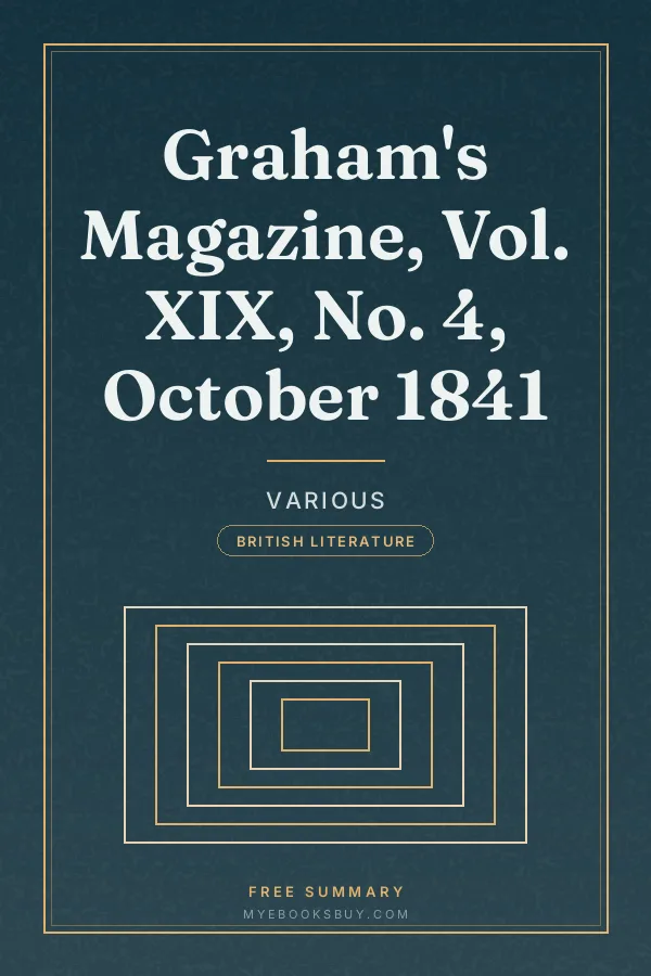 Cover of Graham's Magazine, Vol. XIX, No. 4, October 1841