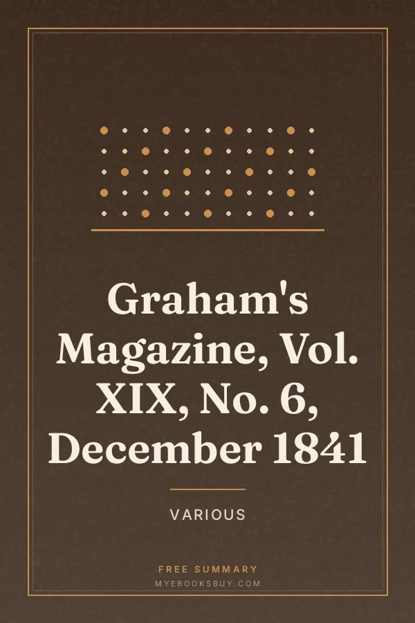 Cover of Graham's Magazine, Vol. XIX, No. 6, December 1841
