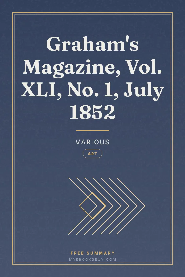 Cover of Graham's Magazine, Vol. XLI, No. 1, July 1852