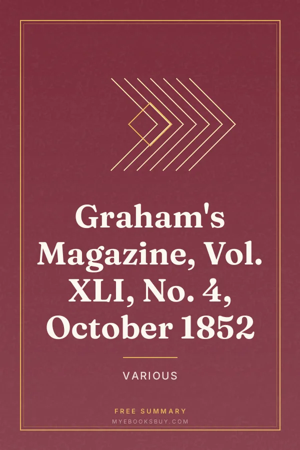 Cover of Graham's Magazine, Vol. XLI, No. 4, October 1852