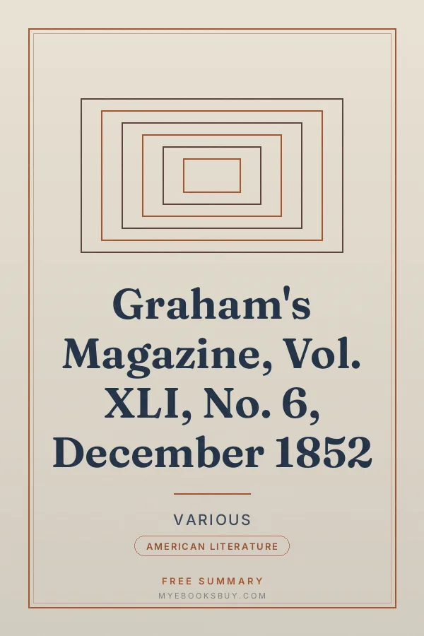 Cover of Graham's Magazine, Vol. XLI, No. 6, December 1852