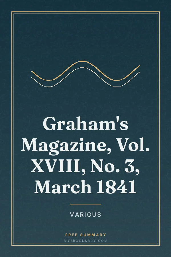 Cover of Graham's Magazine, Vol. XVIII, No. 3, March 1841