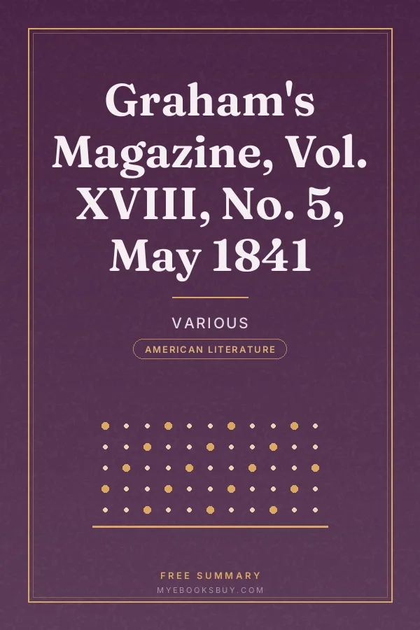Cover of Graham's Magazine, Vol. XVIII, No. 5, May 1841