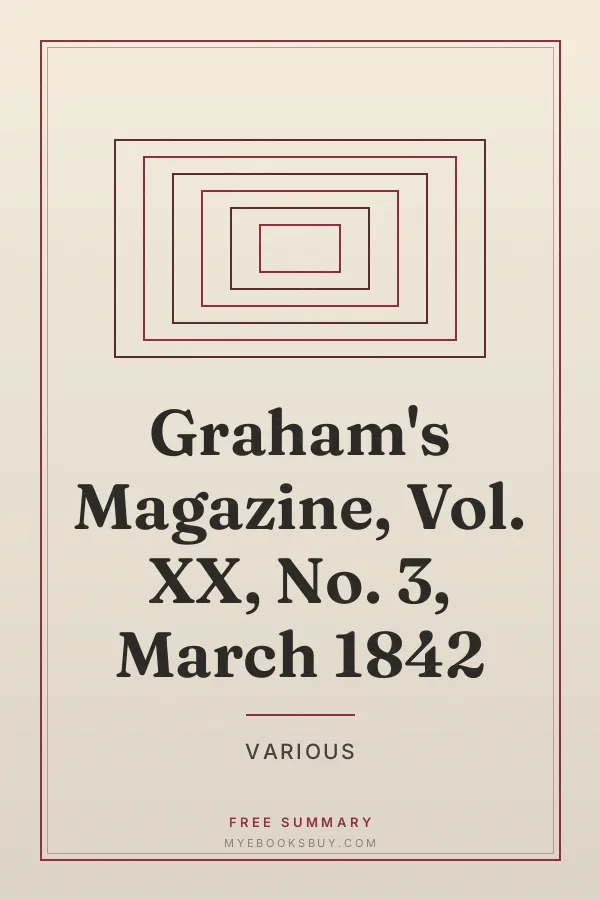 Cover of Graham's Magazine, Vol. XX, No. 3, March 1842