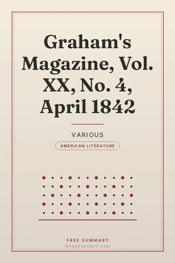 Cover of Graham's Magazine, Vol. XX, No. 4, April 1842