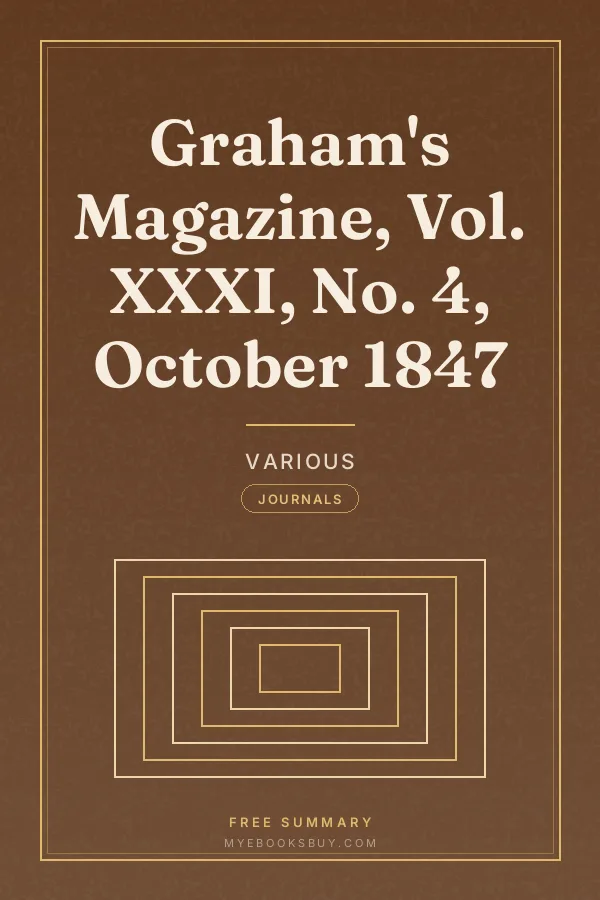 Cover of Graham's Magazine, Vol. XXXI, No. 4, October 1847