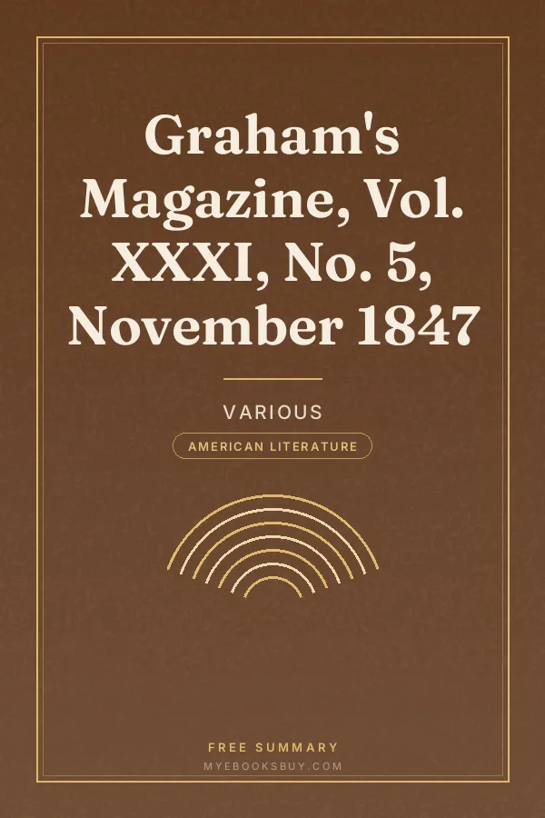 Cover of Graham's Magazine, Vol. XXXI, No. 5, November 1847