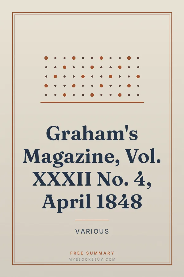 Cover of Graham's Magazine, Vol. XXXII No. 4, April 1848